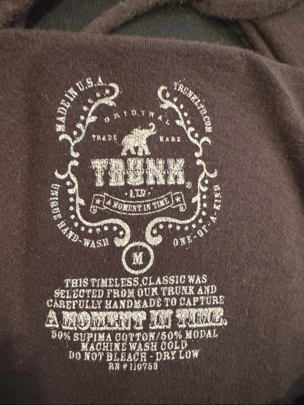 Trunk Ltd Black Crisscross V-Neck 'Support Your Local Rock & Roll Band' Tee - Picture 4 of 4